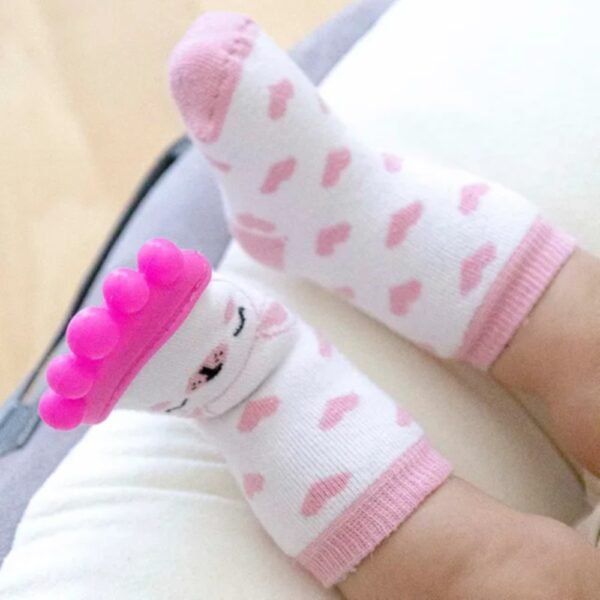 Babyjem – Teether Sock – Pink 3-12 Months