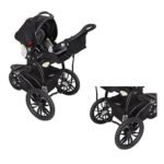 Babytrend Bolt Performance Snap Tech Jogger, 6M+ with Peek-a-boo Window and Dual Locking Brakes