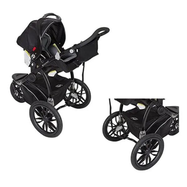 Babytrend Bolt Performance Snap Tech Jogger, 6M+ with Peek-a-boo Window and Dual Locking Brakes