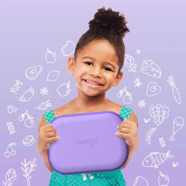 Bentgo – Bento Style Kids Chill Lunch Box – Purple