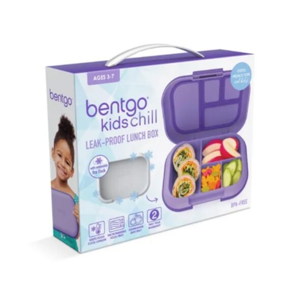 Bentgo – Bento Style Kids Chill Lunch Box – Purple