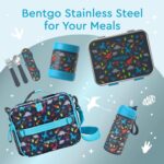 Bentgo – Kids Prints Stainless Steel Lunch Box – Dinosaur