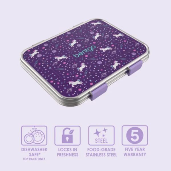 Bentgo – Kids Prints Stainless Steel Lunch Box – Unicorn