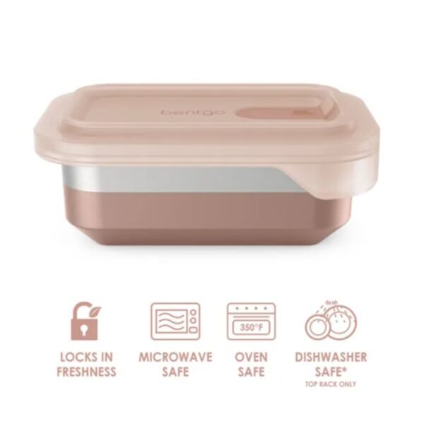 Bentgo – Microsteel Food Container 500ml/17oz – Rose