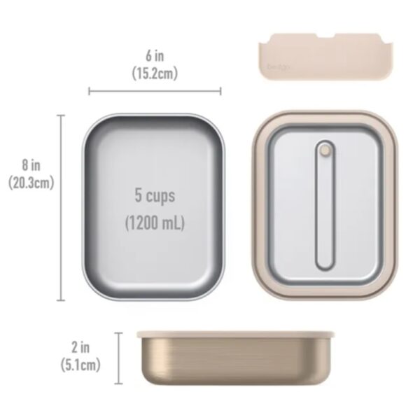 Bentgo – Stainless Steel Leak Proof Lunch Box – Gold