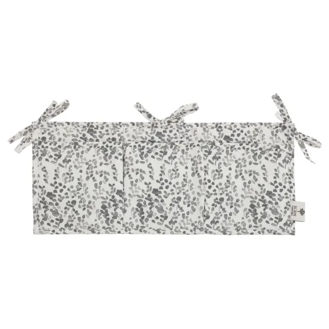 Born Copenhagen - Organic Cotton Bed Pockets - Grey Leaf