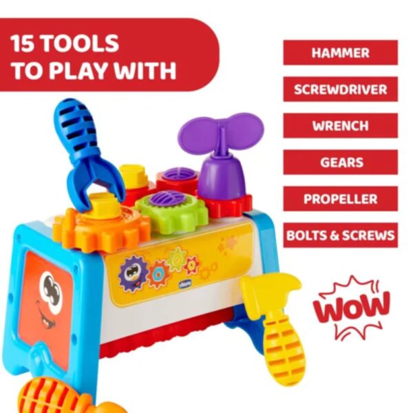 Chicco – 2-in-1 Gear and Workbench for Kids