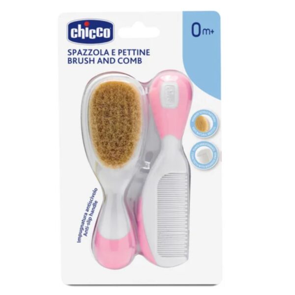 Chicco – Brush and Comb 0m+ Pink