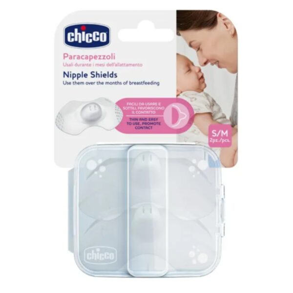 Chicco – Nipple Shields Silicone Small & Medium – 2 Pieces