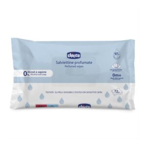 Chicco - Perfumed Wipes, 72 Pcs without Flip Cover, 0m+
