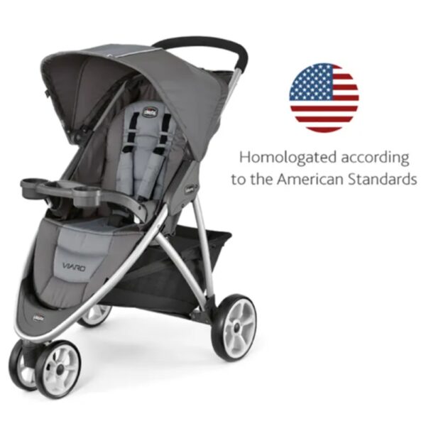 Chicco – Viaro Quick-Fold Stroller 6M-3Y – Graphite