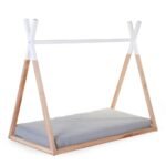 Childhome Tipi Cot Bed Frame – Natural Wood (70x140cm)