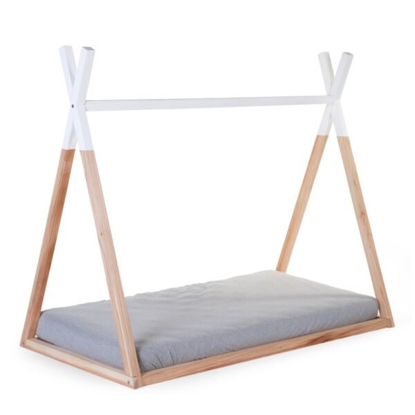 Childhome Tipi Cot Bed Frame – Natural Wood (70x140cm)