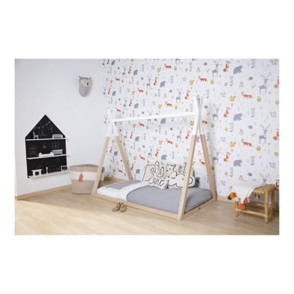 Childhome Tipi Cot Bed Frame – Natural Wood (70x140cm)