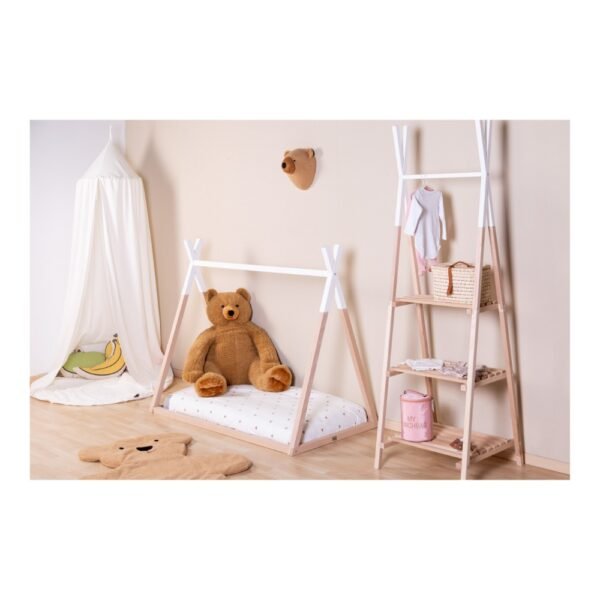 Childhome Tipi Cot Bed Frame – Natural Wood (70x140cm)