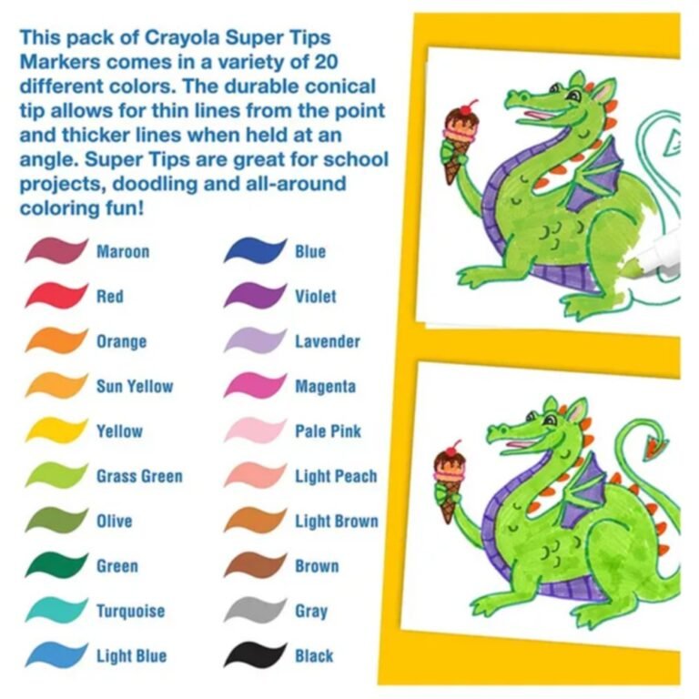 Crayola - 20 ct. Washable Super Tips Markers