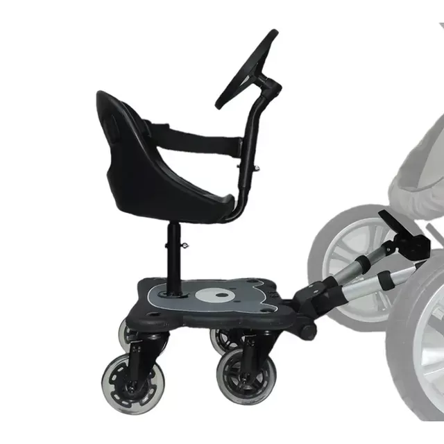 Bumble & Bird - 4-Wheel Co-Rider With Safe Seat & Wheel Universal Buggy Board