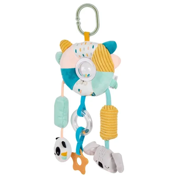 Eurekakids – Cucu Big Sensory Hanging Toy with Rattle and Teether – 0M+