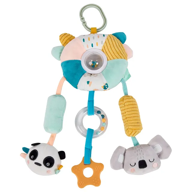 Eurekakids - Cucu Big Sensory Hanging Toy with Rattle and Teether – 0M+