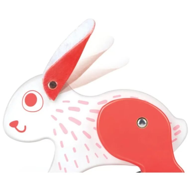 Hape - Push and Pull Bunny Wooden Pull Along Toy