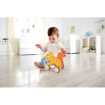 Hape – Push and Pull Squirrel Wooden Pull Along Toy