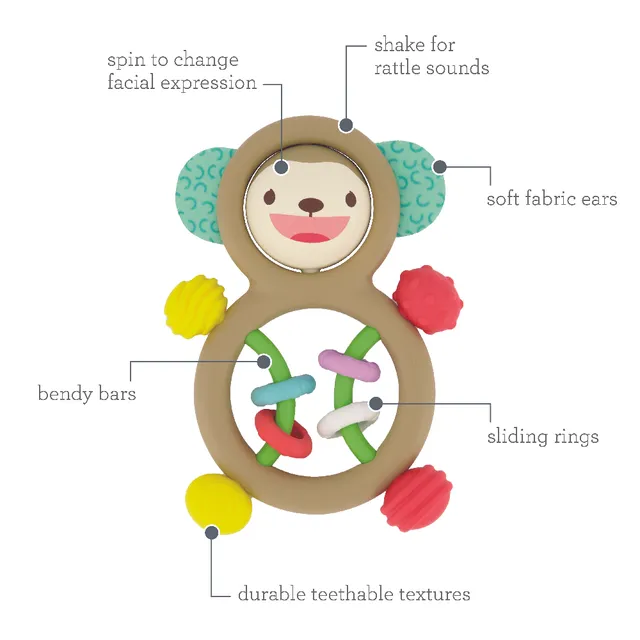 Infantino - Busy Lil' Sensory Rattle