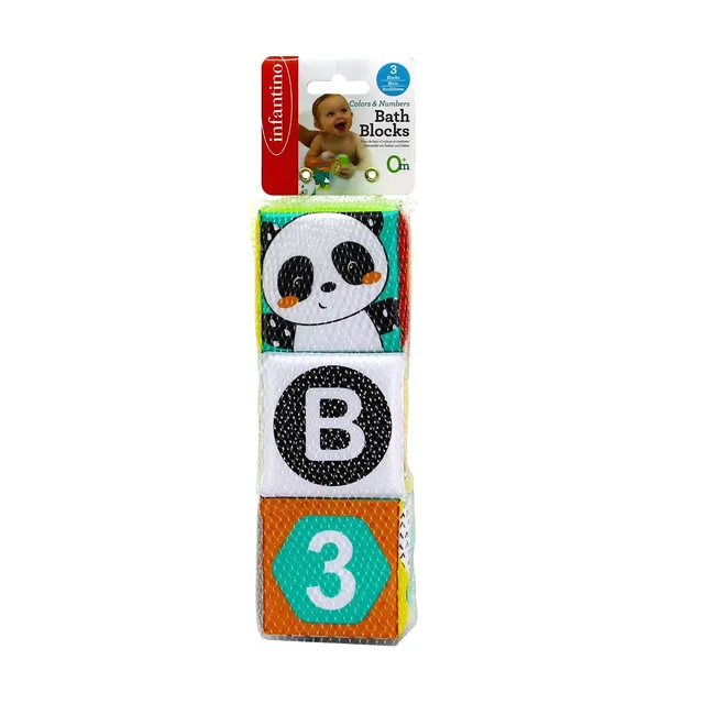 Infantino Colors & Numbers Bath Blocks (3 pcs)