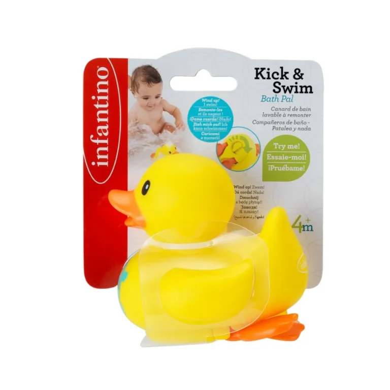 Infantino - Kick & Swim Bath Pals - Duck