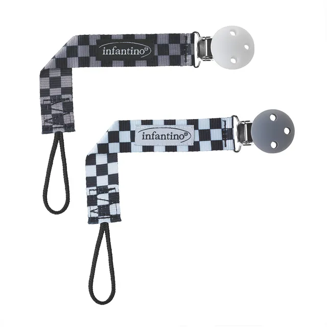 Infantino - Pacigrip 2pk black, white, grey skater