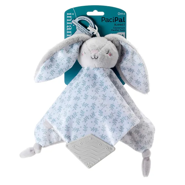 Infantino - Pacipal Teether Blanket - Puppy Grey