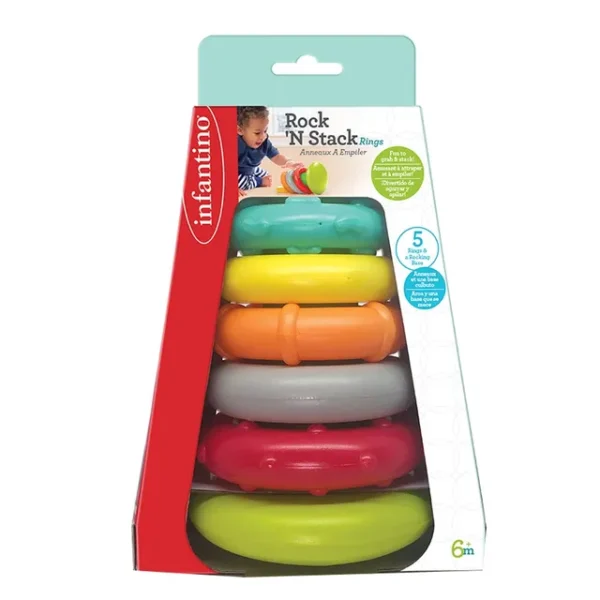 Infantino – Rock’N Stack Rings Toy