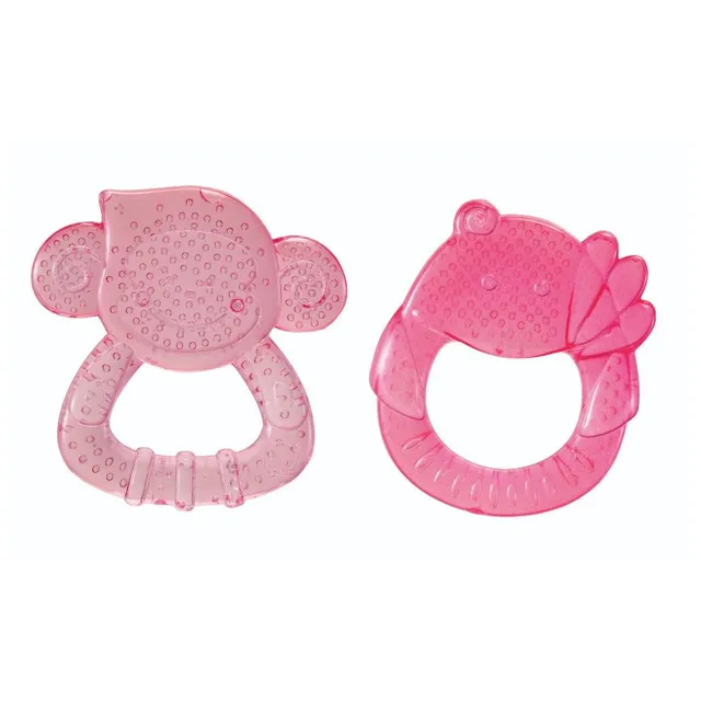 Infantino - Safari Teething Pals - Pink 0M+