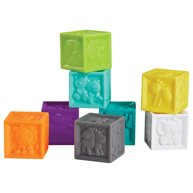 Infantino - Squeeze & Stack Block Set - 8 pcs