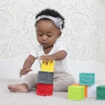 Infantino – Squeeze & Stack Block Set – 8 pcs – 6 Months and Above