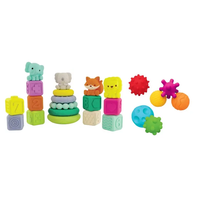 Infantino - Infantino Stackables Balls, Blocks & Buddies Activity Playset