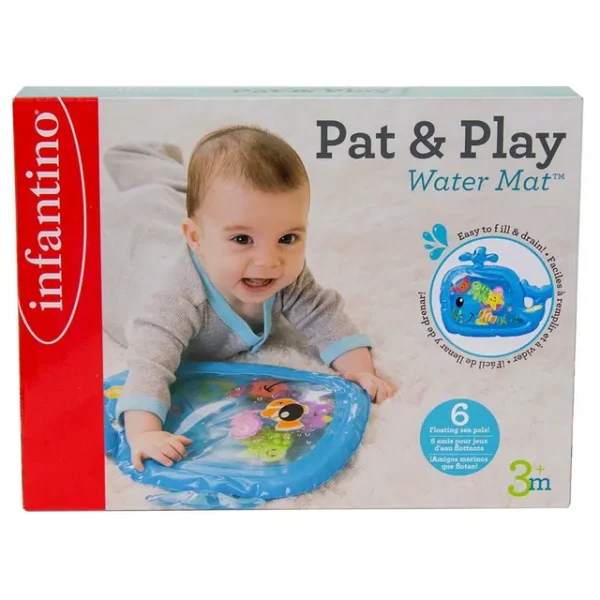 Infantino – Sensory Whale Pat & Play Water Mat – Blue