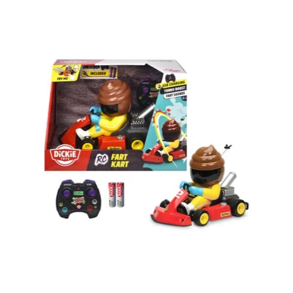 Jada Toys RC Fart Kart – Remote Control Car with Sounds & Try Me Feature