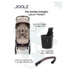 Joolz Aer2 buggy with Bumper Bar + Cup Holder-Sandy taupe