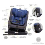 Jovikids – Angel Safety Baby Car Seat with Isofix and Top Tether – Blue