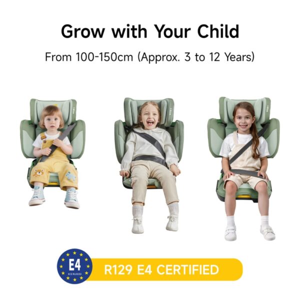 Jovikids – Rober i-Size Booster Seat with ISOFIX – Green
