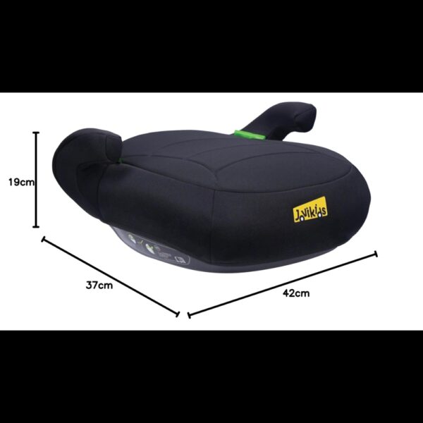 Jovikids – Yoho I-Size Booster Seat (Group 2/3, 6-12 Years), Portable Car Seats for Kids – Black