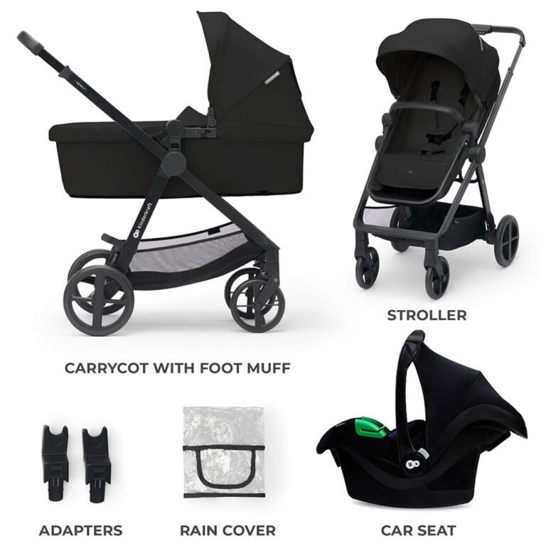 Kinderkraft - Newly Multifunctional Travel System - Classic Black