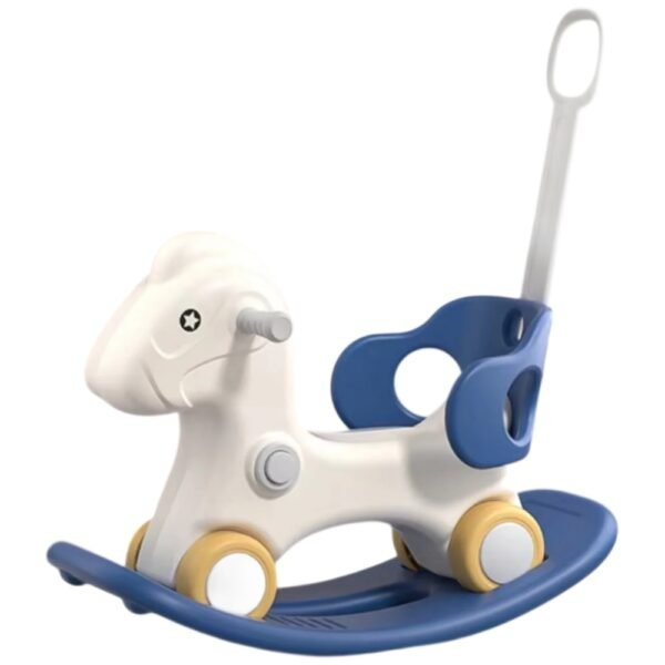 Little Angel – Baby Rocking Horse Ride On Toy for Kids with Handle and Backrest – Blue