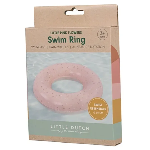 Little Dutch Swim Ring Pink Flowers 50 cm