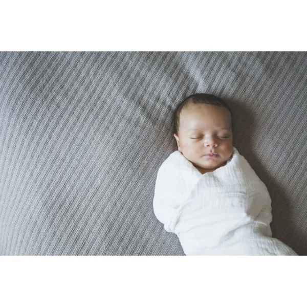 Little Unicorn – Cotton Muslin Swaddle Single – White