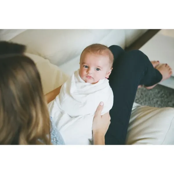Little Unicorn – Cotton Muslin Swaddle Single – White
