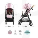 MOON – Revo 360 Rotating Stroller – Pink