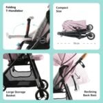 MOON – Revo 360 Rotating Stroller – Pink
