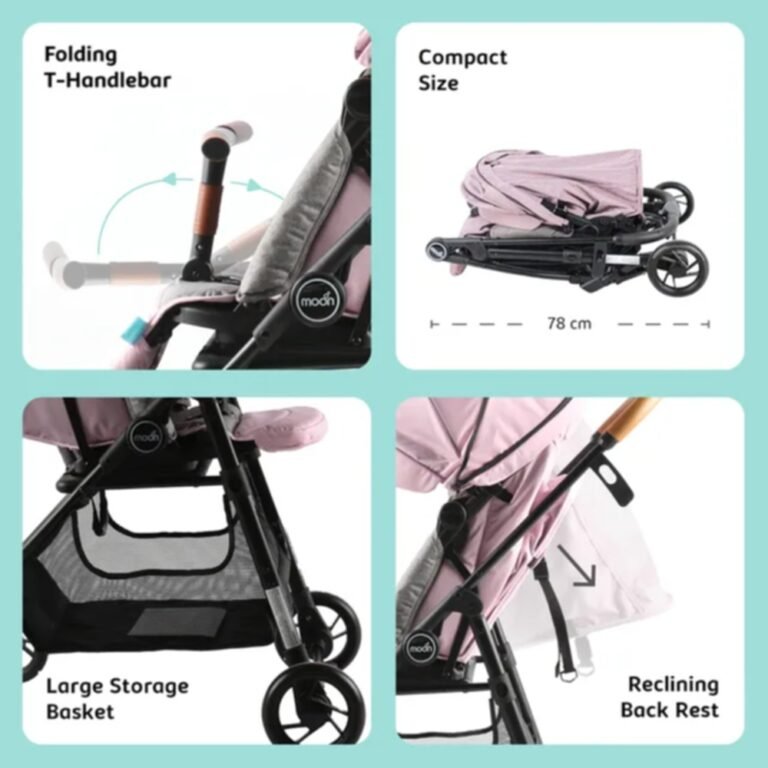 MOON - Revo 360 Rotating Stroller - Pink