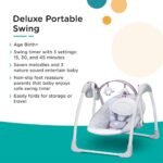 Mastela Infant Swing Chair Electric W/Music For Baby 6 To 18 Months – Grey